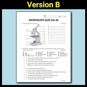microscope quiz pdf.